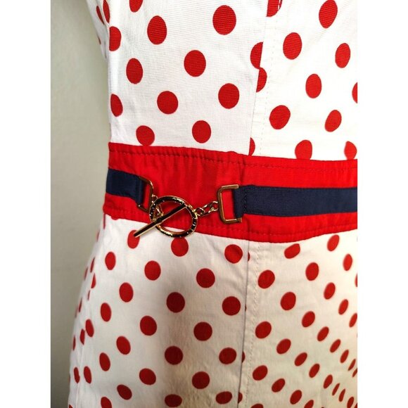Scofield British Heritage Vintage Dress Small, XS, Red Polka Dot160/84A Nautical - Picture 5 of 7